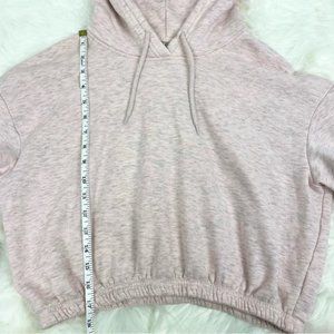 H"M Cropped Hoodie Pink Size Medium